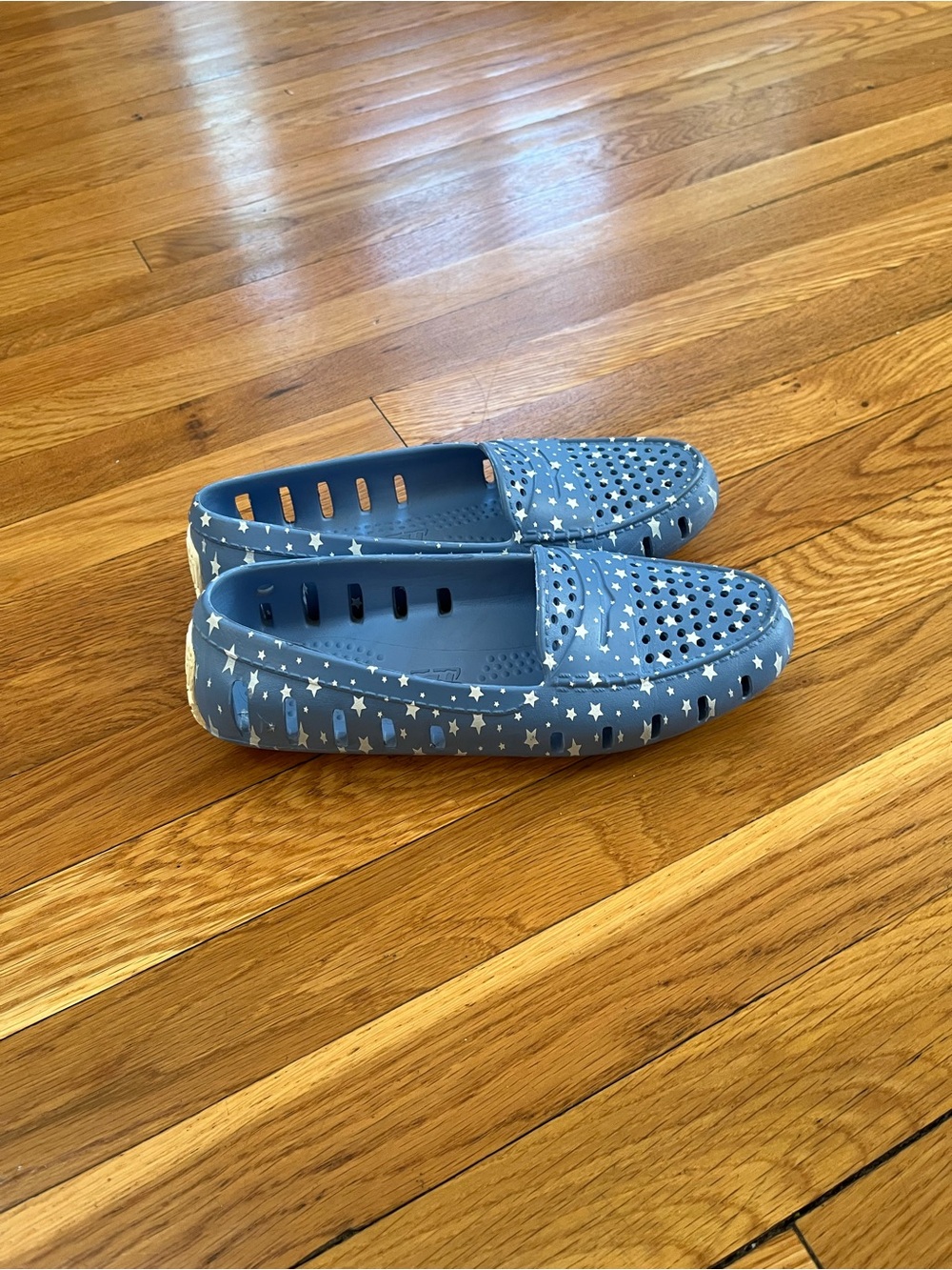 Women’s Blue Star-Print Casual floafers